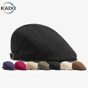Vintage ayarlanabilir Polyester düz <span class=keywords><strong>Coppola</strong></span> Casquette Mens yaz Summer Ivy şapka Golf sürüş Newsboy kap