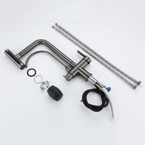 Thác nước Vòi nước đa chức năng 4 chế độ 360 xoay nóng lạnh nước kéo ra khỏi nhà bếp Vòi phun rửa bồn rửa vòi - Product Image 5