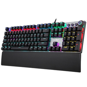 Teclado mecánico con cable de 1,5 metros al por mayor 104 teclas retroiluminación macro programable teclados para juegos simples fábrica