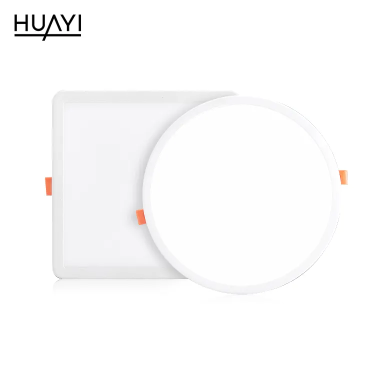 HUAYI High Efficiency Recessed 6 8 15 20w Indoor Living Room Office Ceiling LED Slim Panel Light