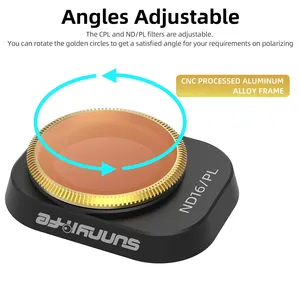 DJI Mini 4 için 4 Pro filtre ayarlanabilir dönen optik cam Lens Sunnylife ND 4/8/16/32-PL filtre seti aksesuarları - Product Image 2