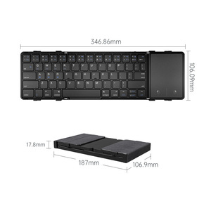 同時に接続された複数のデバイスをサポート急速充電コードレスキーボードスマートポータブルミニBluetoothワイヤレスキーボード - Product Image 2