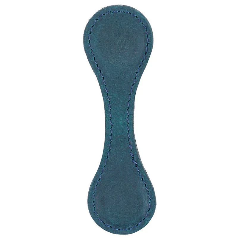 Cuir véritable bleu