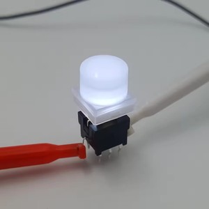 Honyone serie TS6-A tonda Top da 10mm con LED 6 + 2 Pin con attacco PCB Mini interruttore a pulsante - Product Image 4