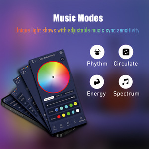 ไฟ RGB สร้างบรรยากาศ10W ไฟเพลงสี USB ไฟ LED ห้องนั่งเล่นห้องนอนไฟพื้นพร้อมแอปควบคุมด้วยรีโมทควบคุมด้วยเสียง - Product Image 3