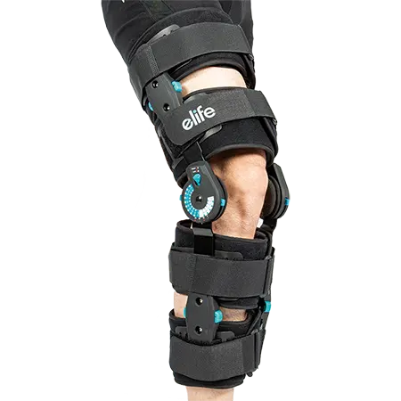 E-Life E-KN097B adjustable orthosis post op rom hinge knee brace support for stabililzation