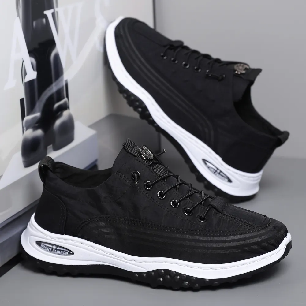 Son tasarım erkek ayakkabısı moda trendi Pu popüler eğlence çin toptan OEM erkek spor ayakkabı ve ucuz yavaş yürüyüş sneakers
