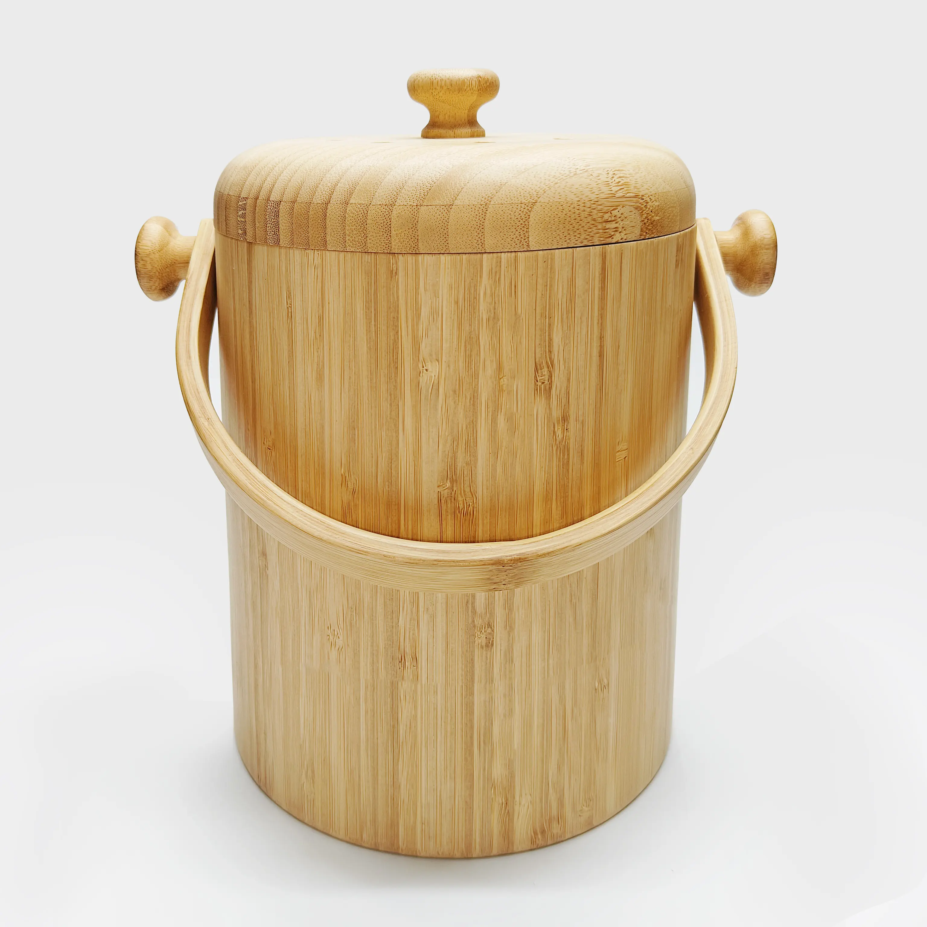 Оптовая продажа, бамбуковое ведро для риса, ведро для хранения риса, Маленькая деревянная бочка с крышкой