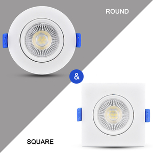 Living Room Interior Light Round <strong>Square</strong> Recessed <strong>5W</strong> 7W 9W Ceiling <strong>Led</strong> Spot Light - Product Image 4