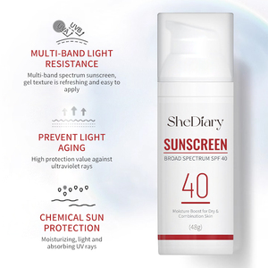 プライベートラベルSPF40 PAビーガンサンスクリーン用オイリースキン防水クリーム配合ミネラル無礼オーガニックハーブ無礼