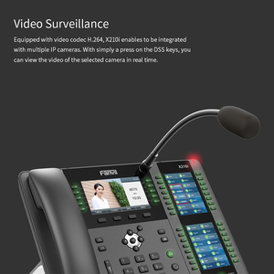 Fanvil X210i HD Video POE WiFi Teléfono IP Protocolo SIP Compatible con micrófono de cuello de cisne y llamadas manos libres Teléfono VoIP - Product Image 5