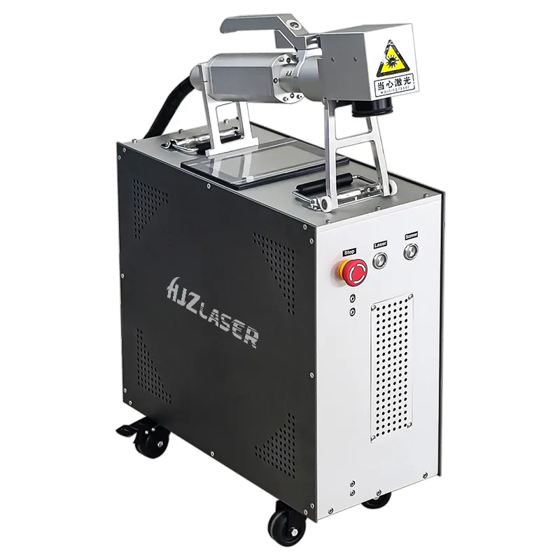 Portable 100w 200w Pulse Laser Cleaning Machine For Remove Rust Paint On Car Truck Construction Tools Industrial Cleaning