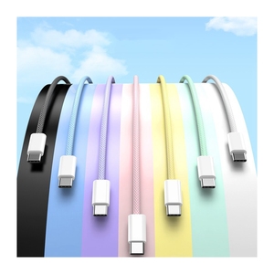 สายชาร์จเร็วที่ผ่านการรับรองพิเศษสําหรับ iphone15 pro max, รีวิวที่ดีที่สุด สายชาร์จถัก 60W ประเภท c ถึงประเภท C สําหรับ apple - Product Image 1