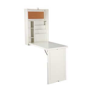 Wall Mount Floating <strong>Computer</strong> <strong>Desk</strong> with Large Storage Area - Product Image 1