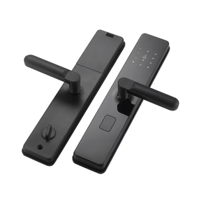 スマートRFIDカード木製屋内キーハンドルロックキーパッドトットロックTThotelシステム付き生体認証ドアロックキー - Product Image 1