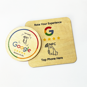 Có thể in NFC chip gỗ thẻ dán NFC phẳng đứng với mã QR <span class=keywords><strong>Google</strong></span> xem lại thẻ Deutsch để xem xét chúng tôi trên <span class=keywords><strong>Google</strong></span> - Product Image 5