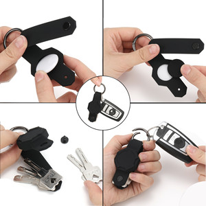 Anti-lost Protective <strong>Air</strong> Tag Holder <strong>Key</strong> Organizer for Airtag Silicone Case Keychain Hook Waterproof case for airtag Compact <strong>Key</strong> - Product Image 3