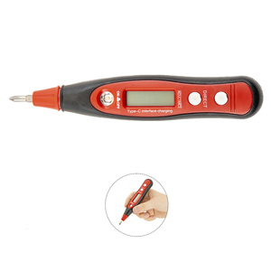 ABS Body <strong>Testing</strong> Range AC/DC 12-250V <strong>Type</strong>-c Charging Port Digital Tester Pen