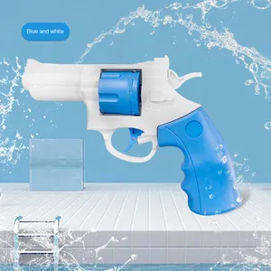 Büyük kapasiteli elektrikli su oyuncak tabanca için interaktif çocuk cennet Revolver manuel patlama su tabancası fabrika toptan - Product Image 6