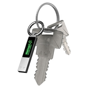 סיטונאי מתכת LED לוגו usb דיסק און קי מותאם אישית באיכות גבוהה אור עד pendrives עם keychain זוהר זיכרון מקל עבור מתנה