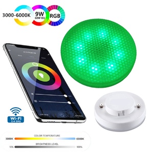 Akıllı ampuller WiFi LED GX53 Alexa ve Google ev değiştirme halojen kısılabilir RGBW 8W kabine altında gömme Downlight ile çalışmak - Product Image 1