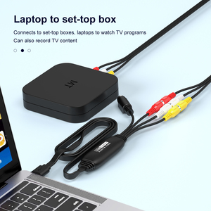 Gerçek zamanlı 1080p NTSC/PAL USB2.0 ses Video yakalama kartı RCA USB 1m kablo TV kutusu DV kayıt kamera ve dizüstü - Product Image 5