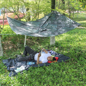 <strong>Rain</strong> Poncho Raincoat Waterproof Camping Tent Tarpaulin 3-in-1 Multifunctional <strong>Rain</strong> <strong>Cover</strong> for Hunting Camping Hiking Cycling - Product Image 3
