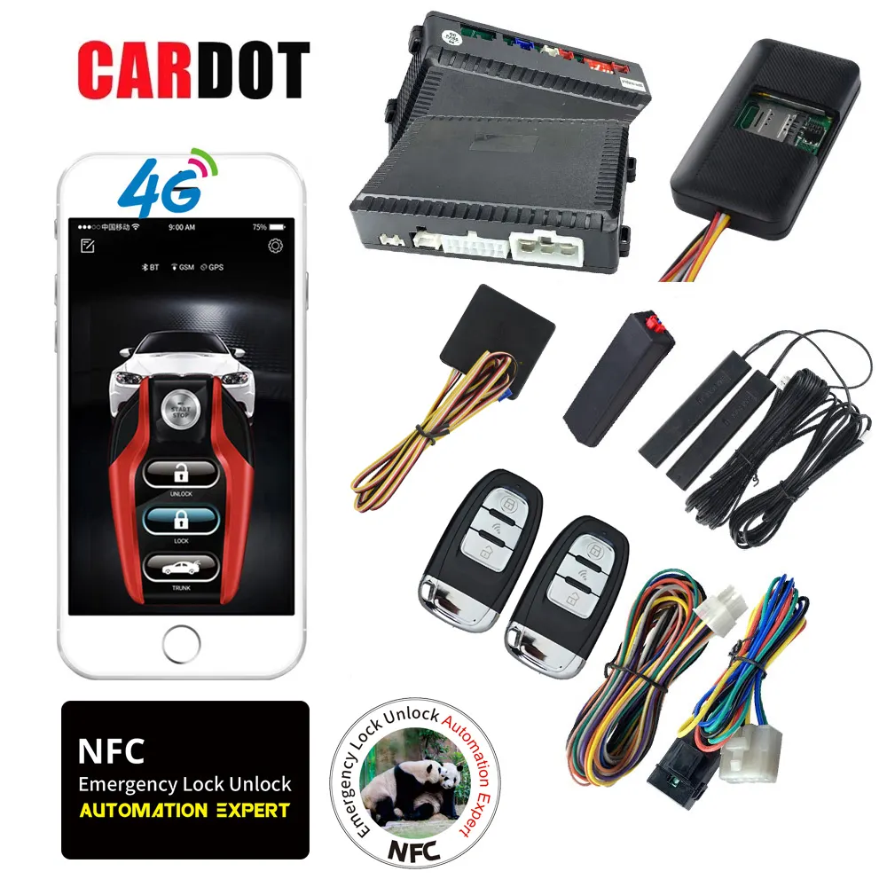 Livraison directe KOL Cardot Nfc Best One Way Remote Push Engine Start Stop Button to ignition Car Alarm