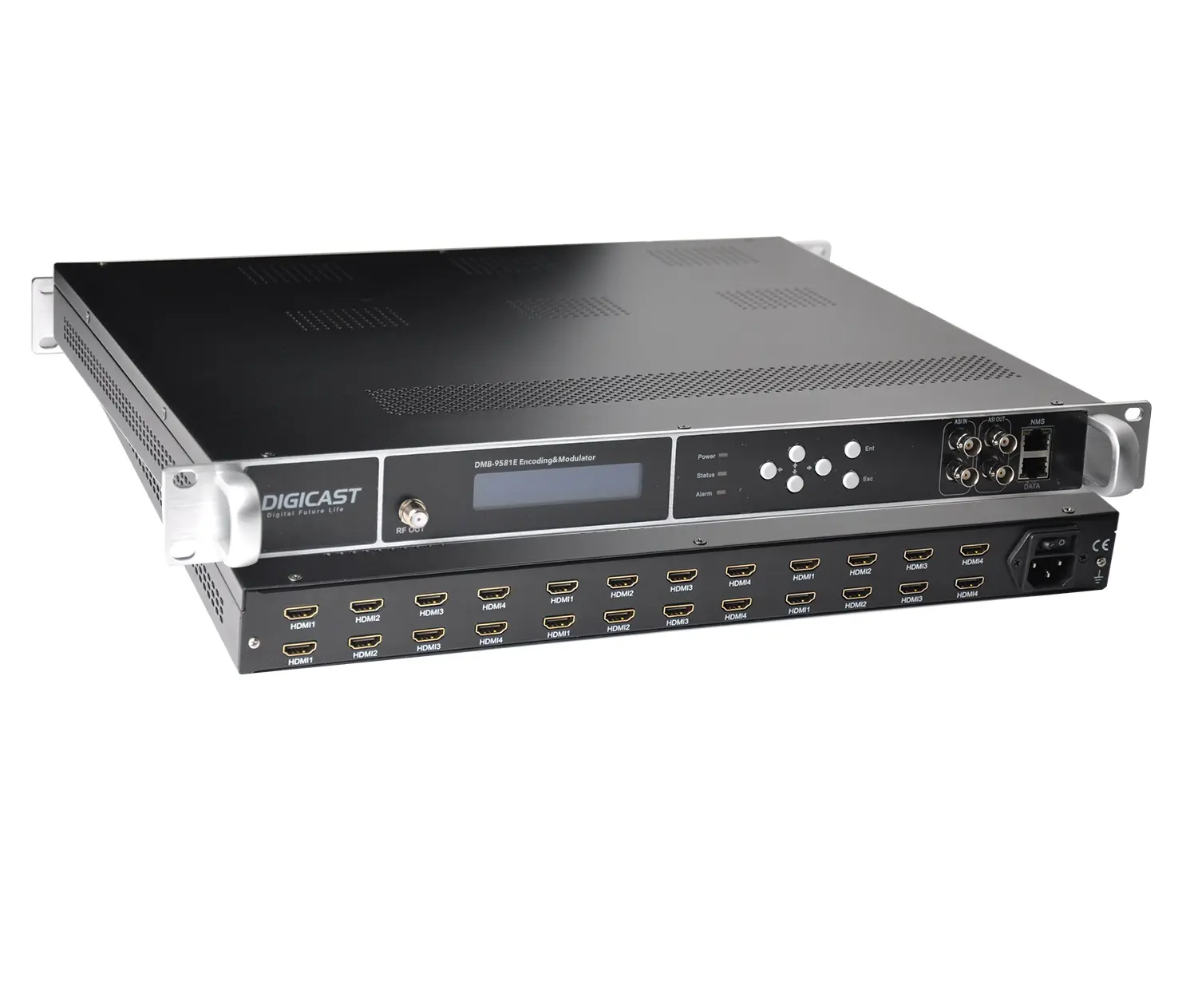 DMB-9581E высококачественный 8-канальный H.264 HD видеокодер модулятор 1080p RF DVBT DVBC ISDBT цифровая кабельная телевизионная головная система