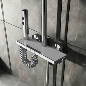 KAWAL Modern kare su kaplama pirinç duş seti duraklama banyo için yağmur masaj yumuşak üretici musluk içerir