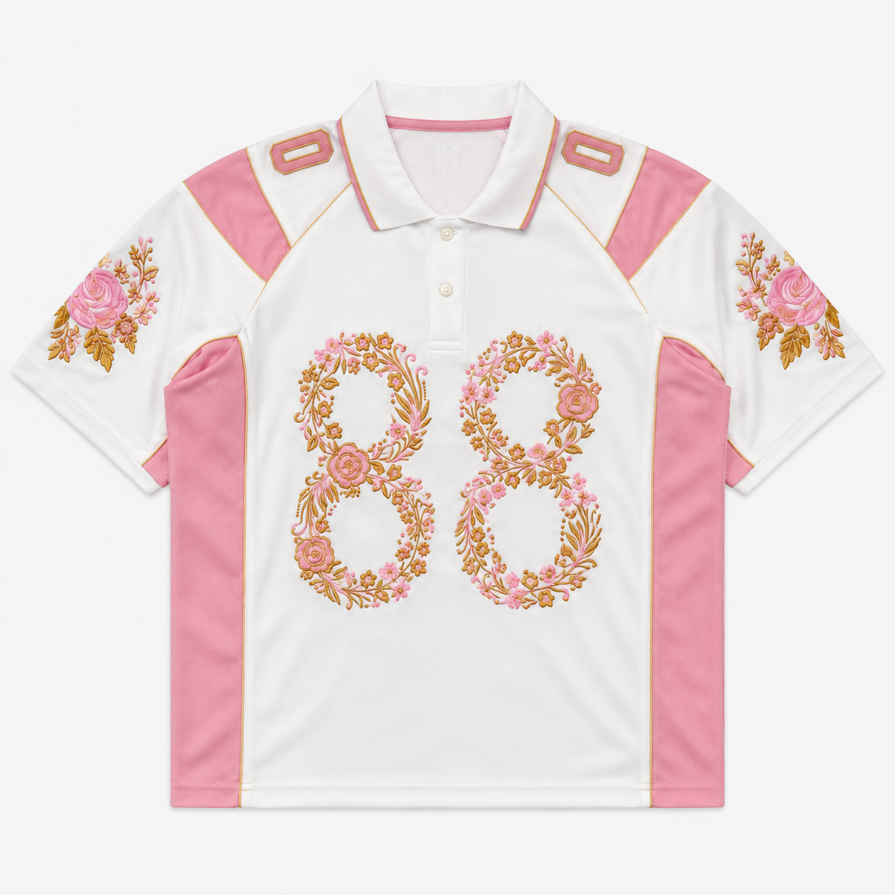 Rosa y blanco