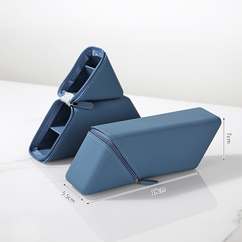 Astuccio Obliquo in Silicone - Blu