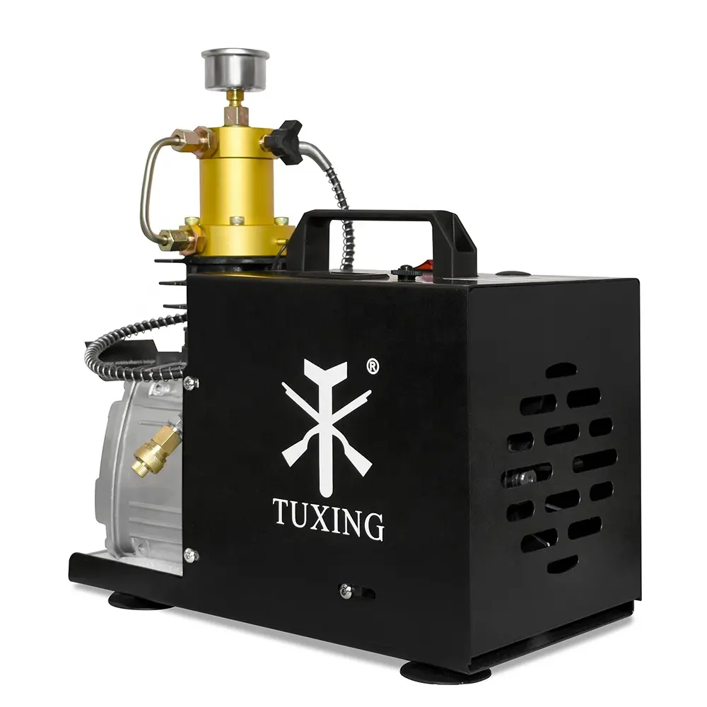 TUXING ad alta pressione elettrico 110V 220V monocilindrico serbatoio subacqueo riempimento 4500psi 300bar 30mpa PCP compressore d'aria