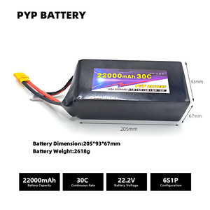 Rocpower 22000mAh 6S 30C 22.2V trạng thái rắn Pin cho FPV đua Drone điều khiển từ xa Xe Thuyền Mô hình máy bay - Product Image 4