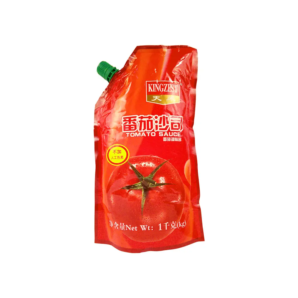 Bon prix haute qualité10g 300g 1kg sachet sauce tomate pâte ketchup