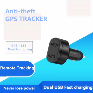 อุปกรณ์ติดตามการชาร์จเร็ว2G ที่จุดบุหรี่ GPS ติดตามพร้อม USB & Type C