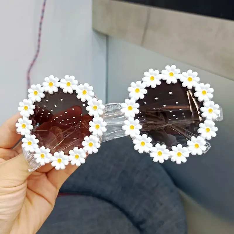 Occhiali da sole rotondi per bambini a forma di fiore diretto in fabbrica occhiali da sole personalizzati per bambini occhiali da sole trasparenti per ragazze