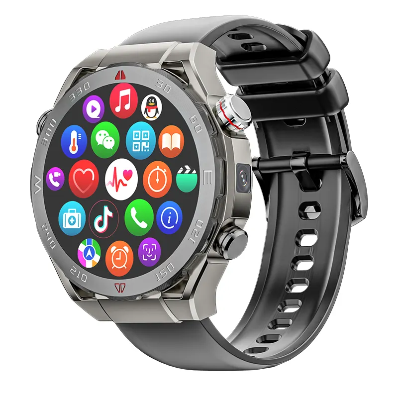 64 + 4 RAM 4G Full Netcom 1,43 pulgadas 466x466 Pantalla AMOLED APP descargar Android Smart Phone Watch smartwatch Cámara videollamada