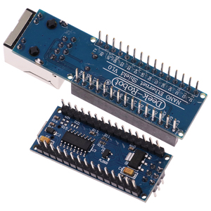 Mini ENC28J60 Ethernet Shield V1.0 Mikrochip HR911105A Webserver-Modul für Arduino DIY Kit Kompatibel mit Nano 3.0 V3 CH340G
