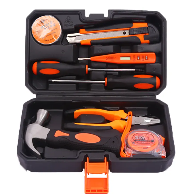 Conjunto de ferramentas de ferragens domésticos, conjunto completo de ferramentas familiar, gestão de reparo, combinação manual, caixa de ferramentas de presente