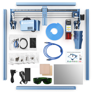 Quickly Ship SCULPFUN S10 10w Cardboard Plastic Leather Stainless Steel Wood Cutting CNC Laser Engraving Machine - Product Image 6