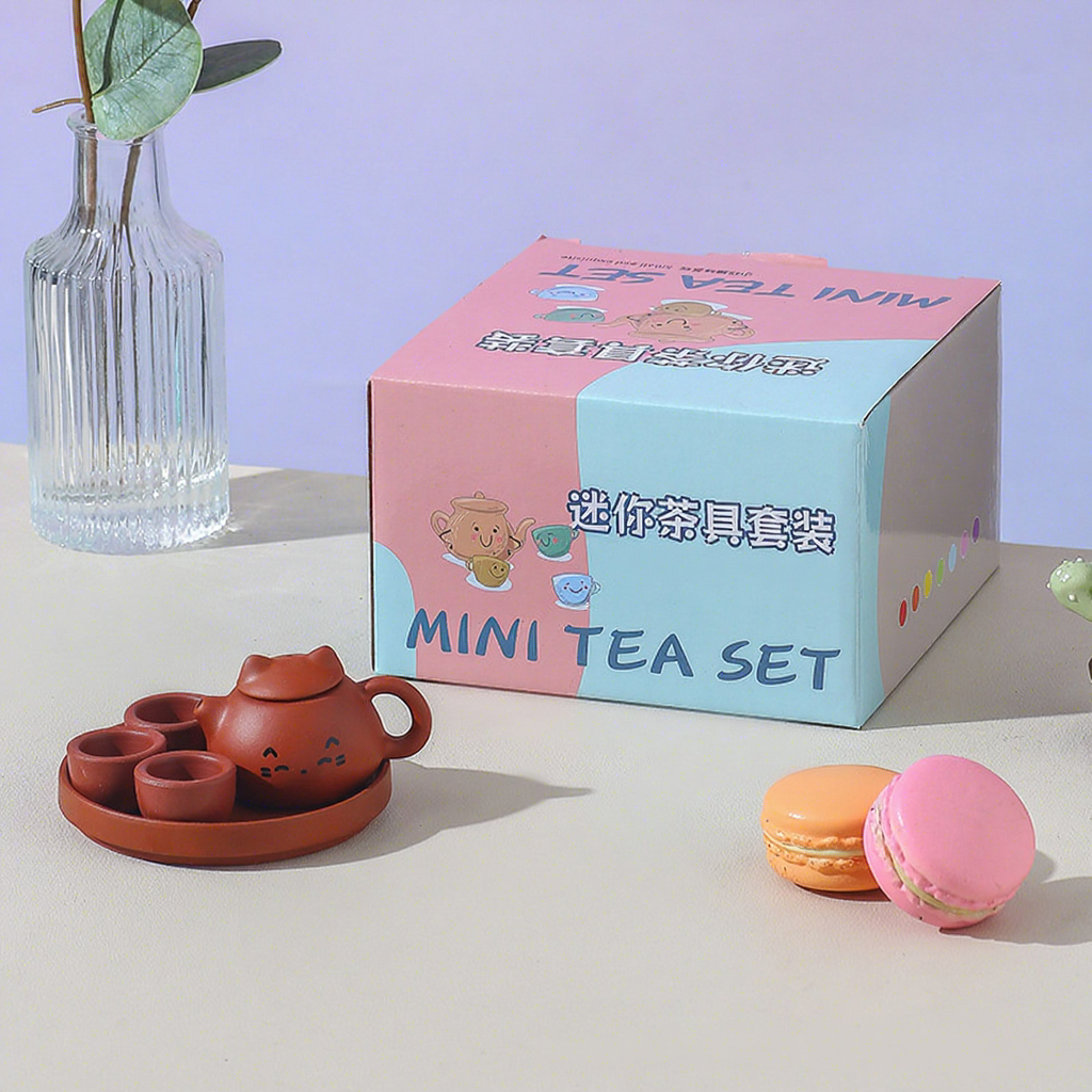Zhu ni set-cat ear teapot-gift box