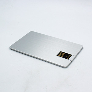 MP-001定制设计信用卡u盘厂家直销128gb金属银行卡u盘 - Product Image 3