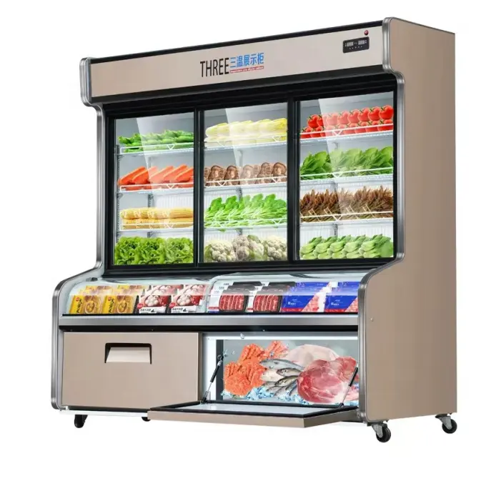 Congélateur commercial Super performance, réfrigérateur à faible consommation