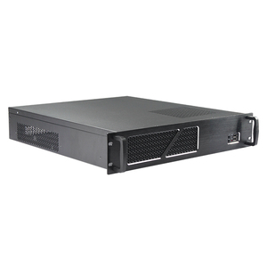 MicroATX DIY PC şasi 3 dahili 3.5 ile yeni tasarım 2U rafa "HDD GPU sunucu durumda kısa raf PC kasa Fan ile - Product Image 6