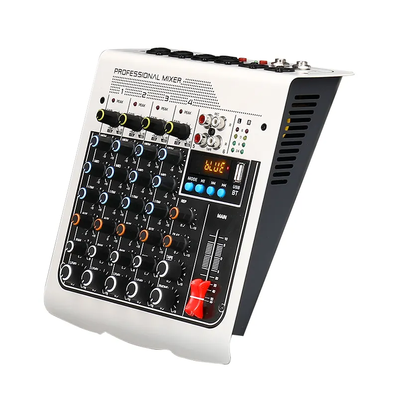 MIX-400 studio mixing console dj professionista 6 canali mini piccolo audio mixer