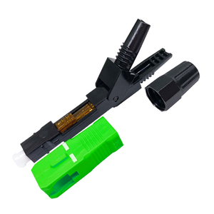 ตัวเชื่อมต่อสาย FTTH SC APC ตัวเชื่อมต่อแบบรวดเร็วหัวต่อแบบเร็ว sc/apc สีเขียว - Product Image 2