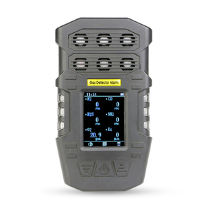 ATEX RoHS認定ハンドヘルドポータブルマルチガスCH4H2S O2COおよびEX4SO3ガス検知器6in1ガスアラーム - Product Image 1