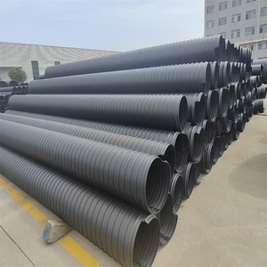 Cheap <strong>HDPE</strong> Pipe PN 0.6/0.8/1.0/1.25/1.6 <strong>HDPE</strong> Reinforced Polyethylene Corrugated Pipe, Used for Pond Irrigation Water Supply Pipe