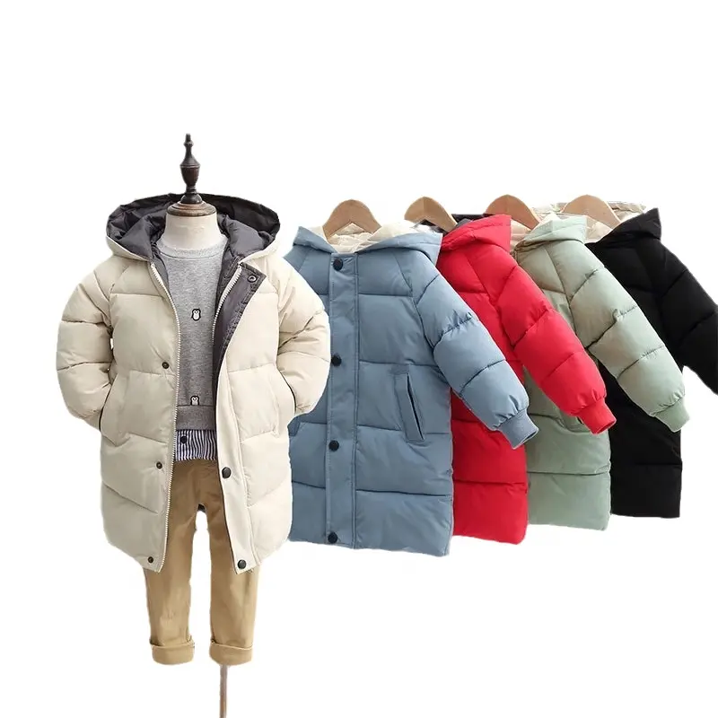 3-8Y enfants manteau en duvet hiver adolescent coton rembourré Parka & manteaux chaud longues vestes bébé garçons filles enfant en bas âge enfants doudounes